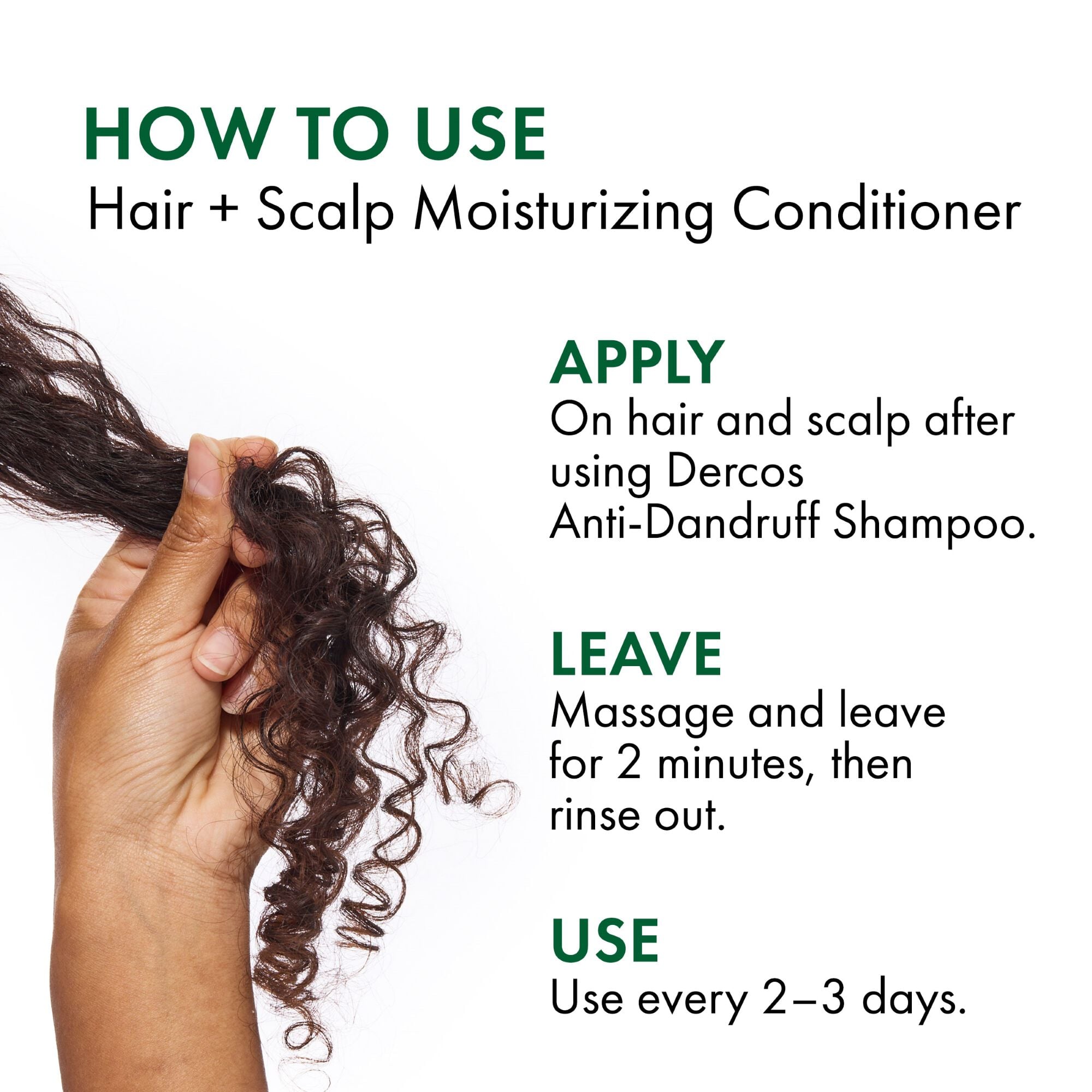 dercos conditioner how to use