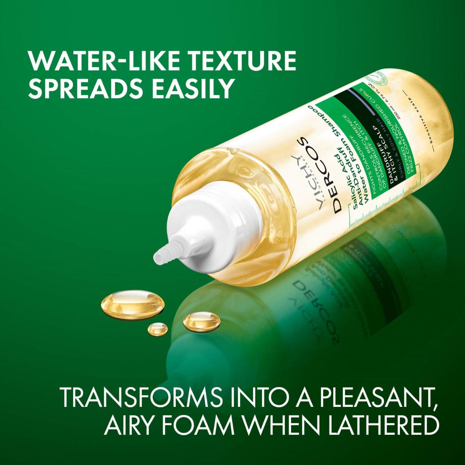 Dercos Salicylic Acid Water to Foam Shampoo