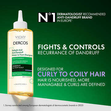 Dercos Salicylic Acid Water to Foam Shampoo