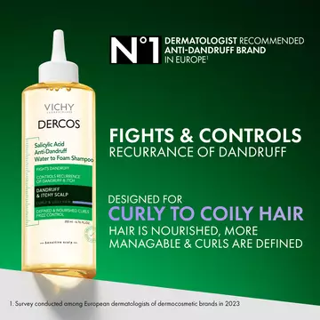 Dercos Salicylic Acid Water to Foam Shampoo
