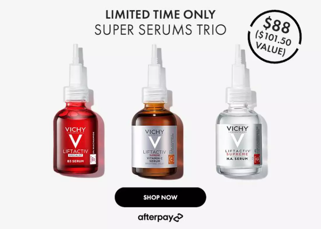 LIMITED TIME ONLY - SUPER SERUMS TRIO - SHOP NOW