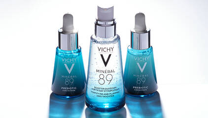 Pure and untouched from Vichy, mineral 89 product range