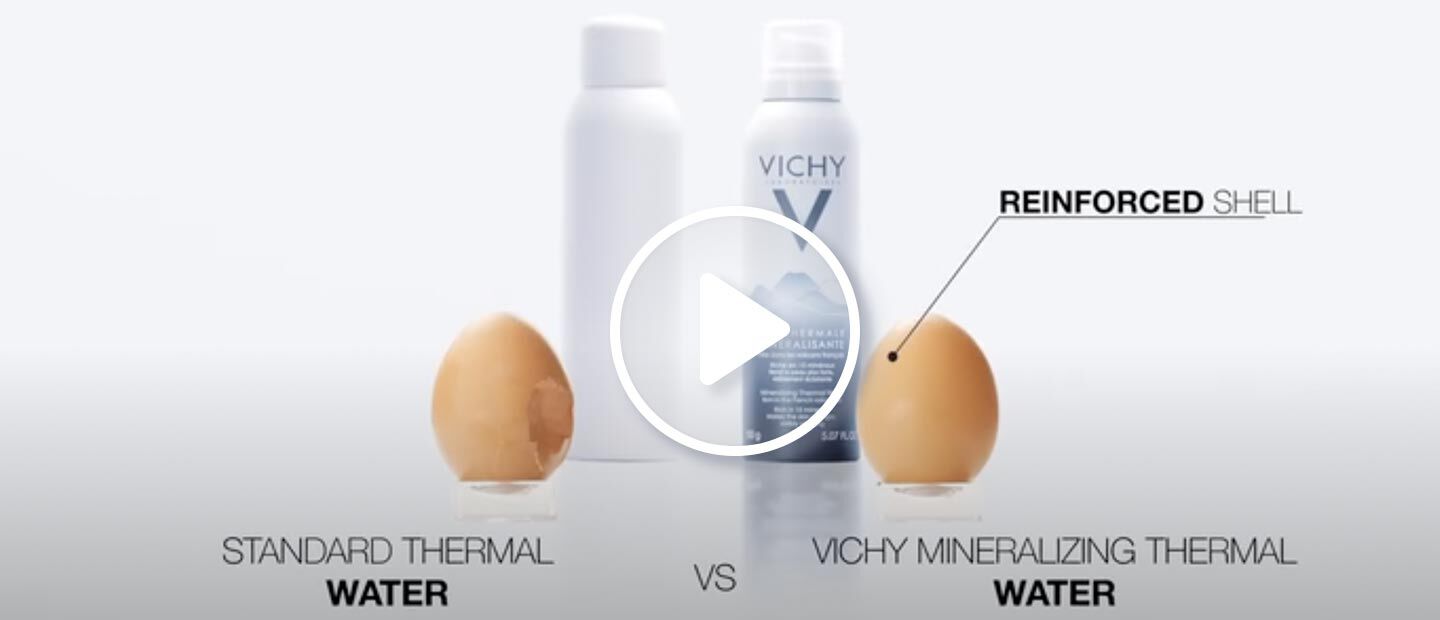 Strengthen, reinforced shell, standard thermal water vs vichy mineralizing thermal water