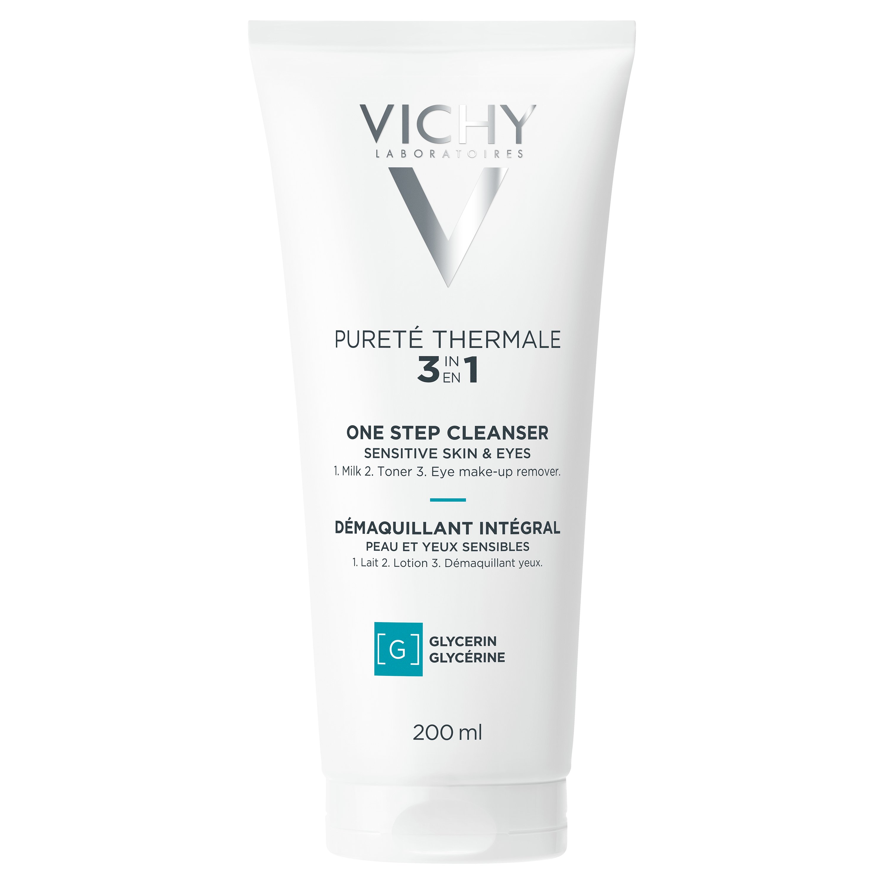 Vichy Pureté Thermale 3-in-1 One Step Cleanser 200ml In White